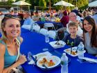 Participants enjoying The Big Greek Food Fest of Niles