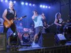 The band INFINITY rocking the crowd - Oak Lawn Greek Fest at St. Nicholas The band INFINITY rocking the crowd - Oak Lawn Greek Fest at St. Nicholas
