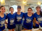 Hard working volunteers at the St Demetrios Greek Fest in Elmhurst