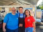 Friendly volunteers at the St. Nectarios Greek Fest in Palatine