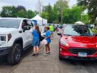 Drive-thru volunteers at St Nectarios Greek Fest in Palatine Drive-thru volunteers at St Nectarios Greek Fest in Palatine