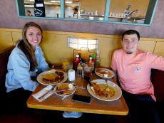 Couple enjoying lunch at Butterfield's Pancake House & Restaurant in Naperville