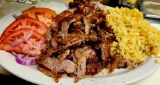 The famous homemade Gyros at Charcoal Flame Grill in Morton Grove
