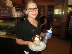 Friendly server at Christy's Restauarant in Wood Dale