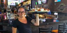 Friendly server at Draft Picks Sports Bar in Naperville