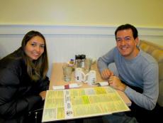 Friends enjoying lunch at Eggs Inc. Cafe in Chicago (Streeterville) Friends enjoying lunch at Eggs Inc. Cafe in Chicago (Streeterville)
