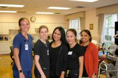 Friendly staff at the Greek American Rehabilitation & Care Centre in Wheeling