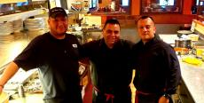 Hard working kitchen crew at Johnny's Kitchen & Tap in Glenview