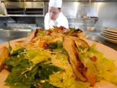 The Chicken Caesar Salad at Lumes Pancake House in Palos Heights
