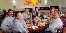 Family enjoying breakfast at Maple Butter Cafe in Plainfield