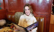 Customer enjoying lunch at Omega Restaurant & Pancake House in Downers Grove